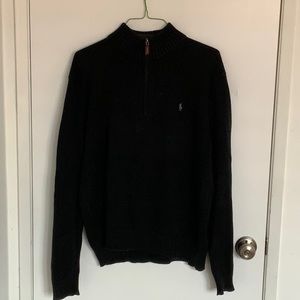 Black Zip Up Sweater by Polo Ralph Lauren